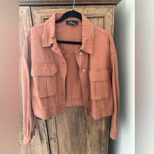 Lulus Rust Jean Jacket